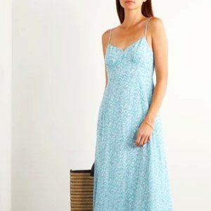 TVF Souffle Chiffon-Blend Midi Dress by Diane von Furstenberg